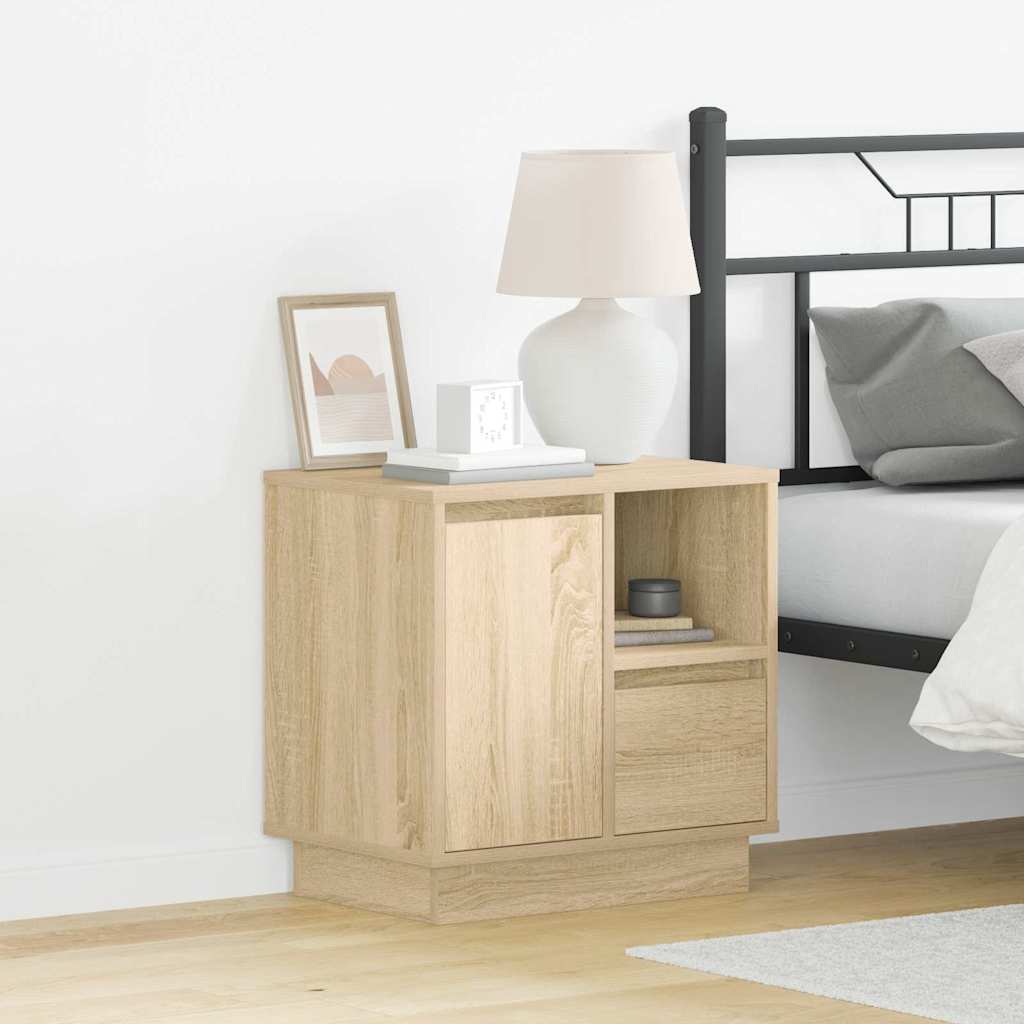 vidaXL Nachttisch 2 pcs Sonoma-Eiche 50 x 34,5 x 50 cm Holzwerkstoff