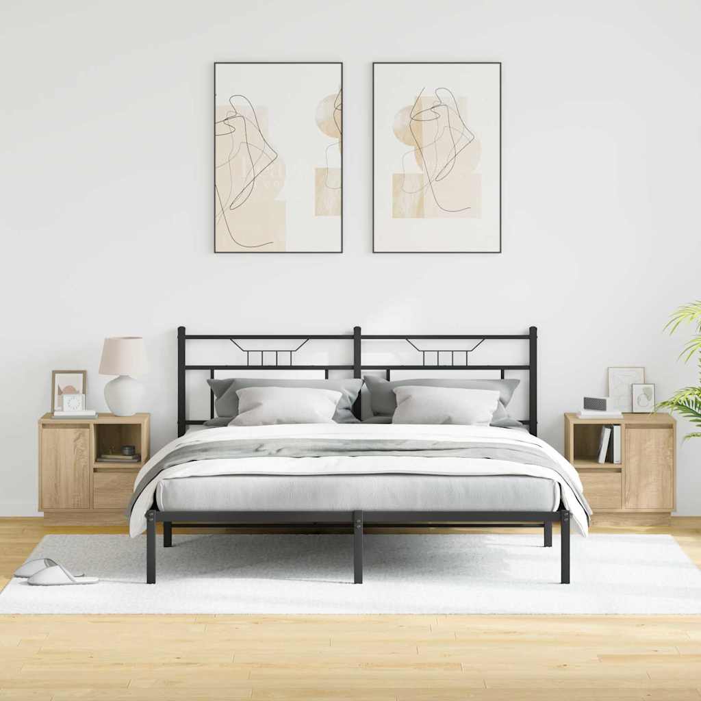 vidaXL Nachttisch 2 pcs Sonoma-Eiche 50 x 34,5 x 50 cm Holzwerkstoff