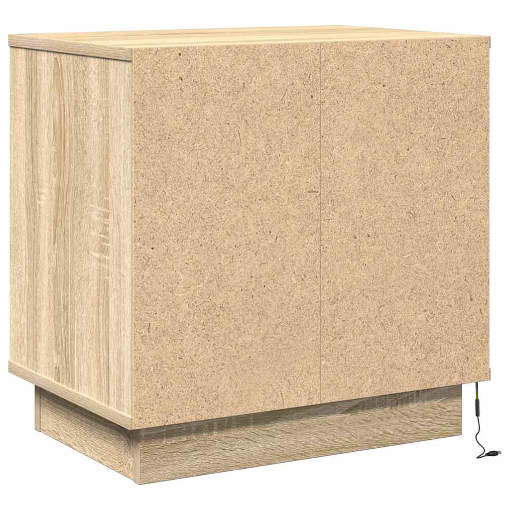vidaXL Nachttisch 2 pcs Sonoma-Eiche 50 x 34,5 x 50 cm Holzwerkstoff