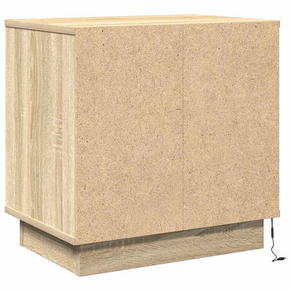 vidaXL Nachttisch 2 pcs Sonoma-Eiche 50 x 34,5 x 50 cm Holzwerkstoff