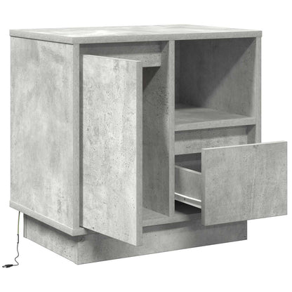 vidaXL Nachttisch Beton Grau 50 x 34,5 x 50 cm Holzwerkstoff