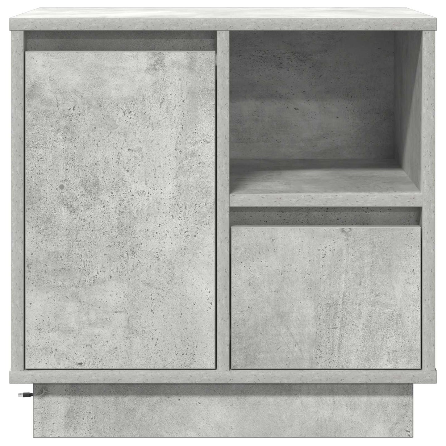 vidaXL Nachttisch Beton Grau 50 x 34,5 x 50 cm Holzwerkstoff