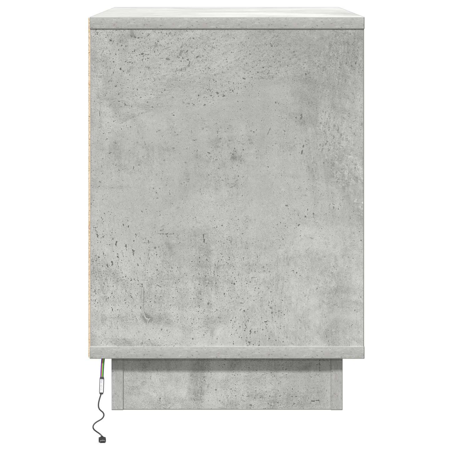 vidaXL Nachttisch Beton Grau 50 x 34,5 x 50 cm Holzwerkstoff