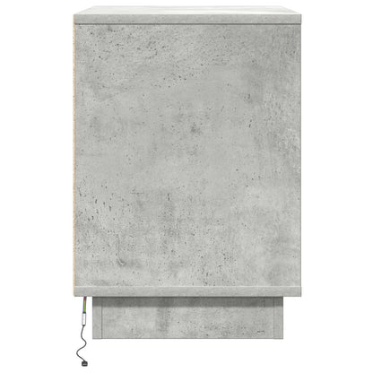 vidaXL Nachttisch 2 pcs Beton Grau 50 x 34,5 x 50 cm Holzwerkstoff