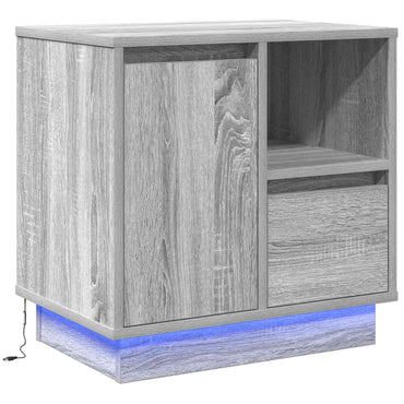 vidaXL Nachttisch mit Schubladen Grau 50 x 34,5 x 50 cm Holzwerkstoff