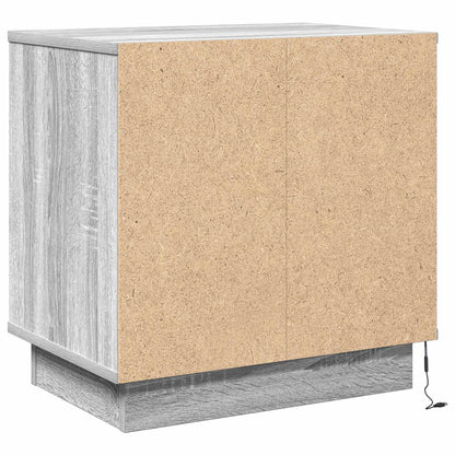 vidaXL Nachttisch 2 pcs Grau 50 x 34,5 x 50 cm Holzwerkstoff