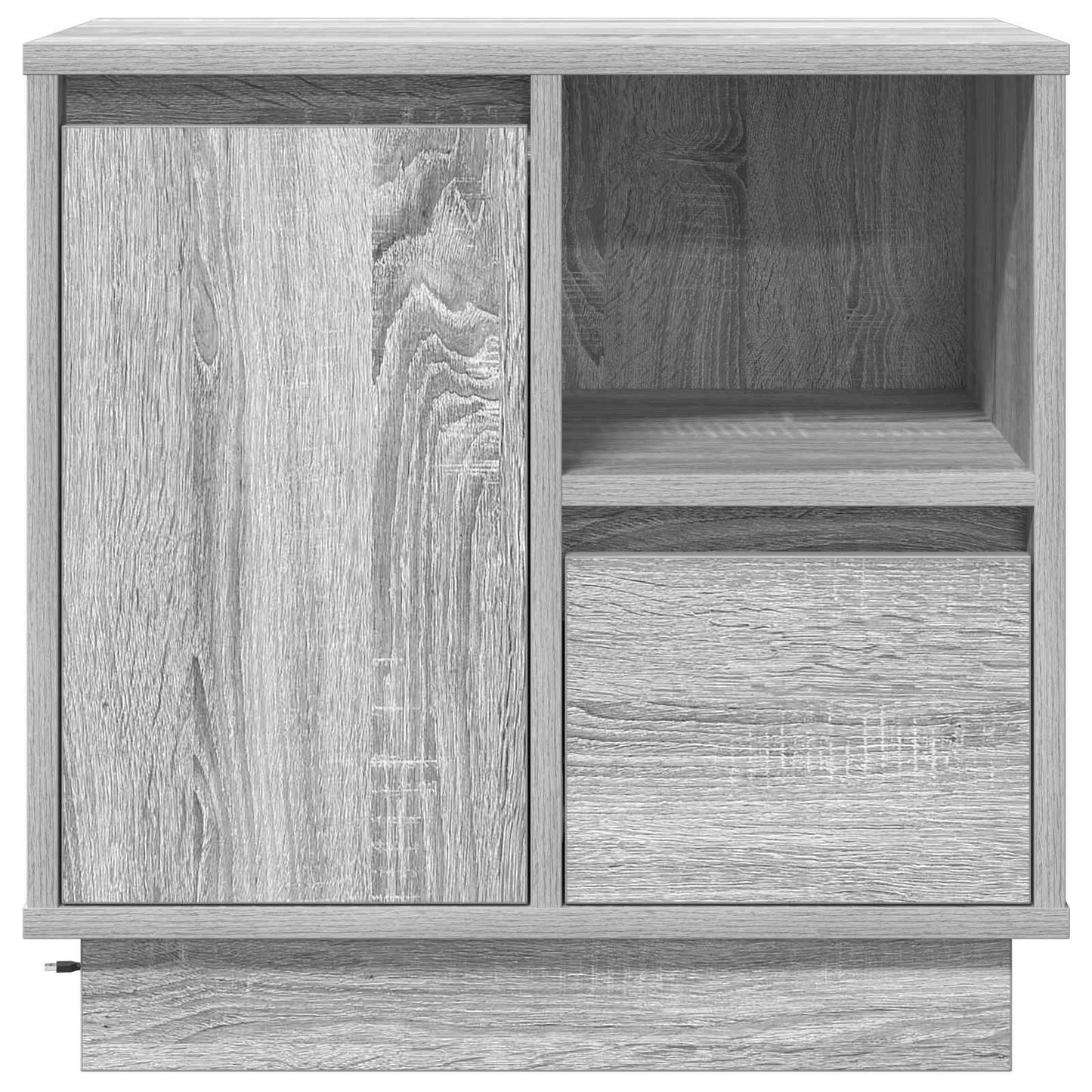 vidaXL Nachttisch 2 pcs Grau 50 x 34,5 x 50 cm Holzwerkstoff