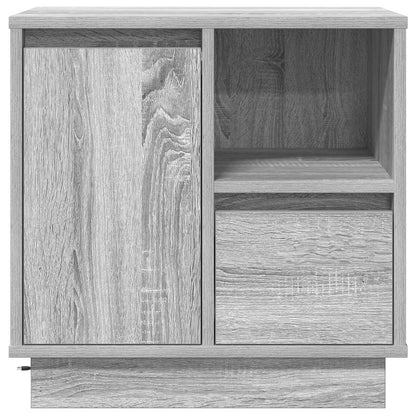 vidaXL Nachttisch 2 pcs Grau 50 x 34,5 x 50 cm Holzwerkstoff