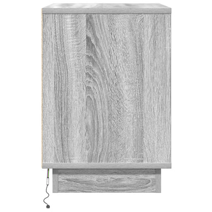 vidaXL Nachttisch 2 pcs Grau 50 x 34,5 x 50 cm Holzwerkstoff