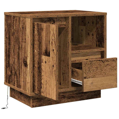vidaXL Nachttisch 2 pcs Altholz 50 x 34,5 x 50 cm Holzwerkstoff