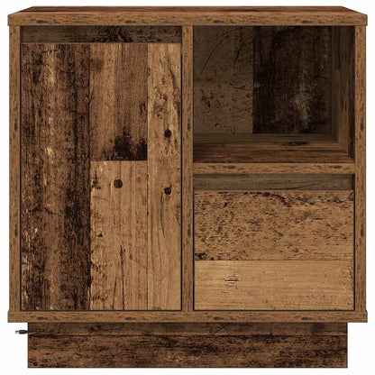 vidaXL Nachttisch 2 pcs Altholz 50 x 34,5 x 50 cm Holzwerkstoff