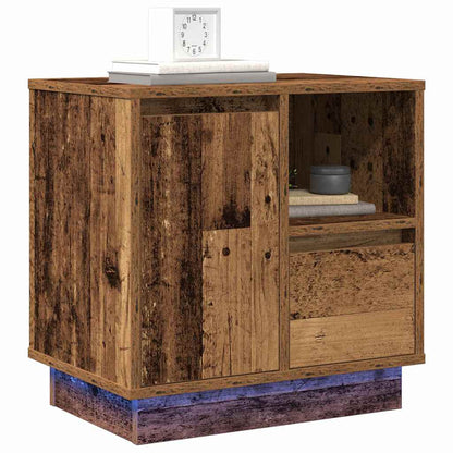 vidaXL Nachttisch 2 pcs Altholz 50 x 34,5 x 50 cm Holzwerkstoff