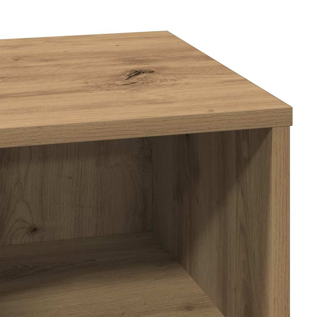 vidaXL Nachttisch Artisan-Eiche 50 x 34,5 x 50 cm Holzwerkstoff