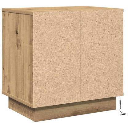 vidaXL Nachttisch Artisan-Eiche 50 x 34,5 x 50 cm Holzwerkstoff