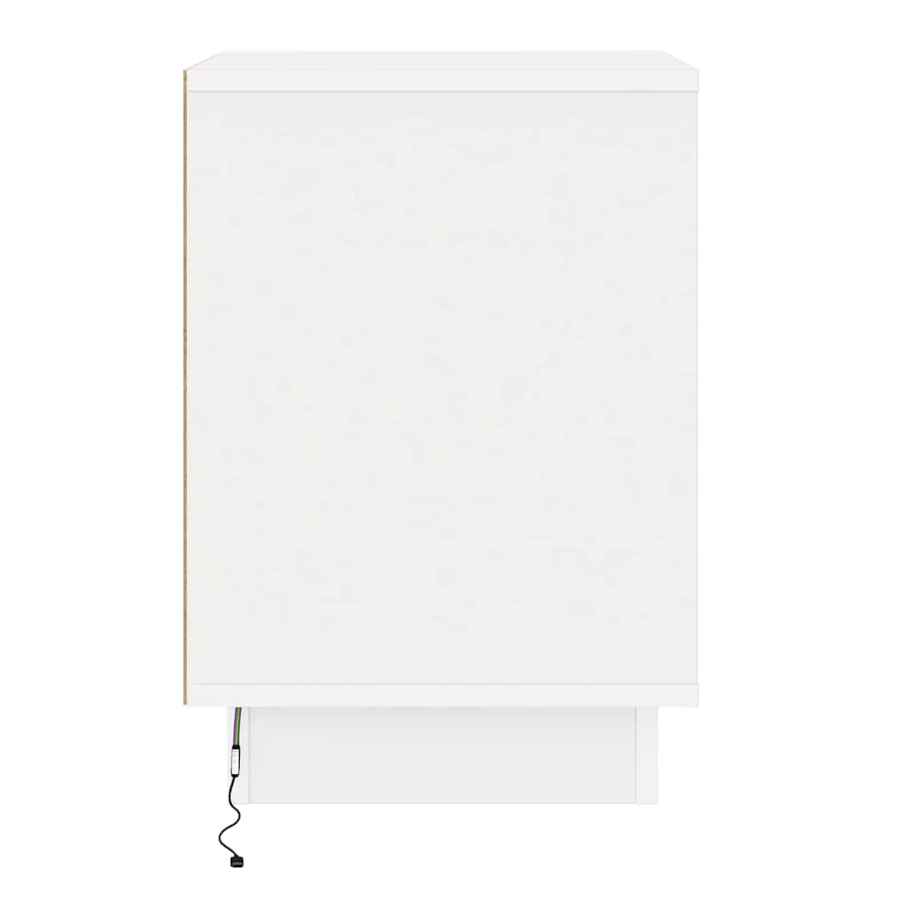 Nachttisch Weiß 39 x 34,5 x 50 cm Holzwerkstoff