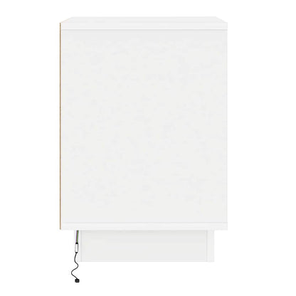 Nachttisch Weiß 39 x 34,5 x 50 cm Holzwerkstoff