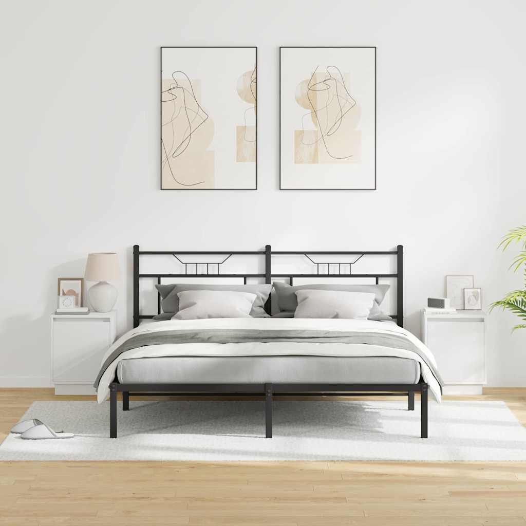 vidaXL Nachttisch 2 pcs Weiß 39 x 34,5 x 50 cm Holzwerkstoff