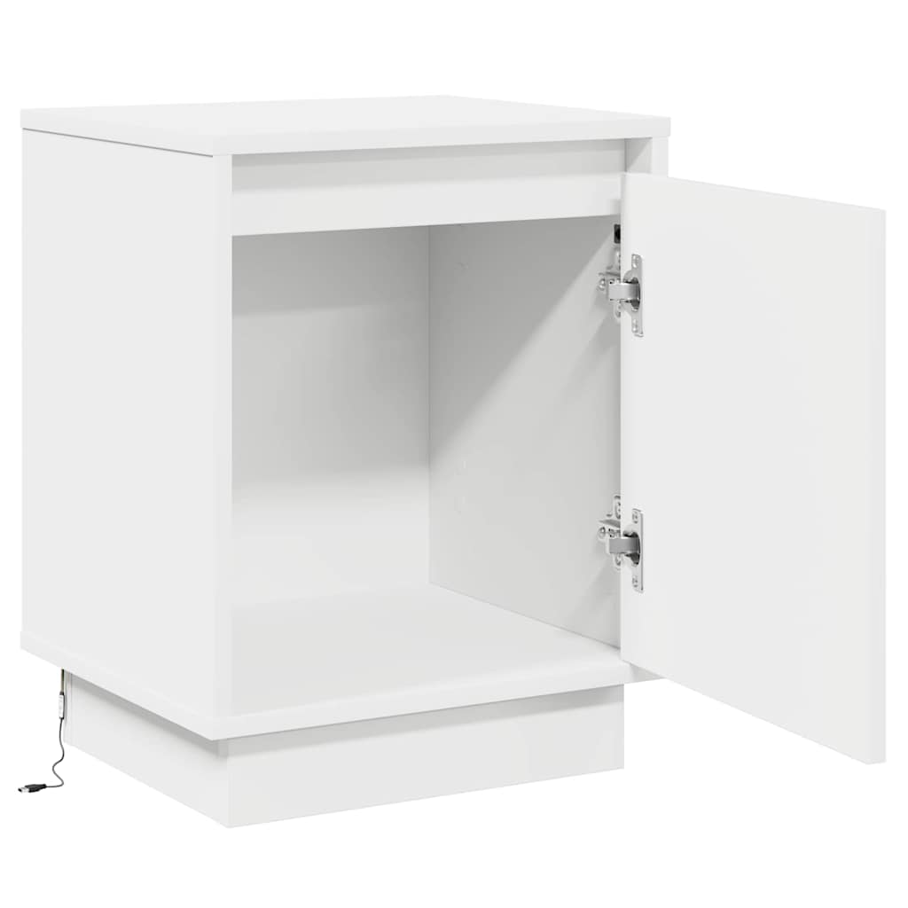 vidaXL Nachttisch 2 pcs Weiß 39 x 34,5 x 50 cm Holzwerkstoff