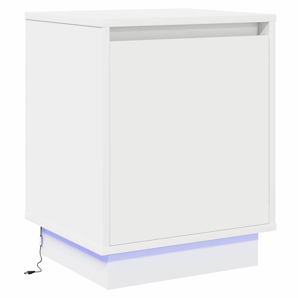 vidaXL Nachttisch 2 pcs Weiß 39 x 34,5 x 50 cm Holzwerkstoff
