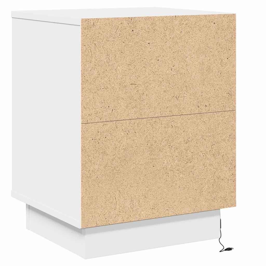 vidaXL Nachttisch 2 pcs Weiß 39 x 34,5 x 50 cm Holzwerkstoff
