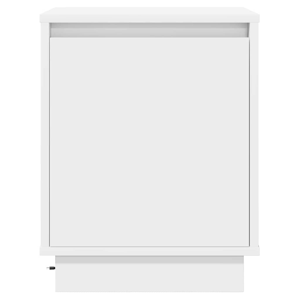 vidaXL Nachttisch 2 pcs Weiß 39 x 34,5 x 50 cm Holzwerkstoff