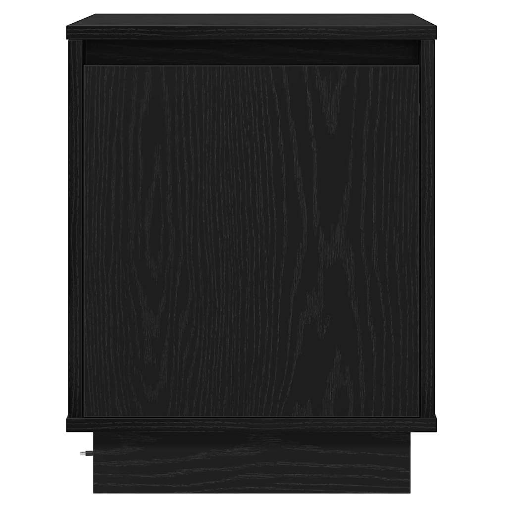 vidaXL Nachttisch Schwarz Eichen-Optik 39 x 34,5 x 50 cm Holzwerkstoff