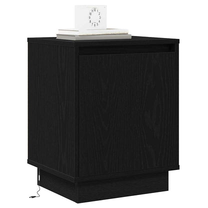vidaXL Nachttisch Schwarz Eichen-Optik 39 x 34,5 x 50 cm Holzwerkstoff