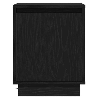 vidaXL Nachttisch 2 pcs Schwarz Eichen-Optik 39 x 34,5 x 50 cm