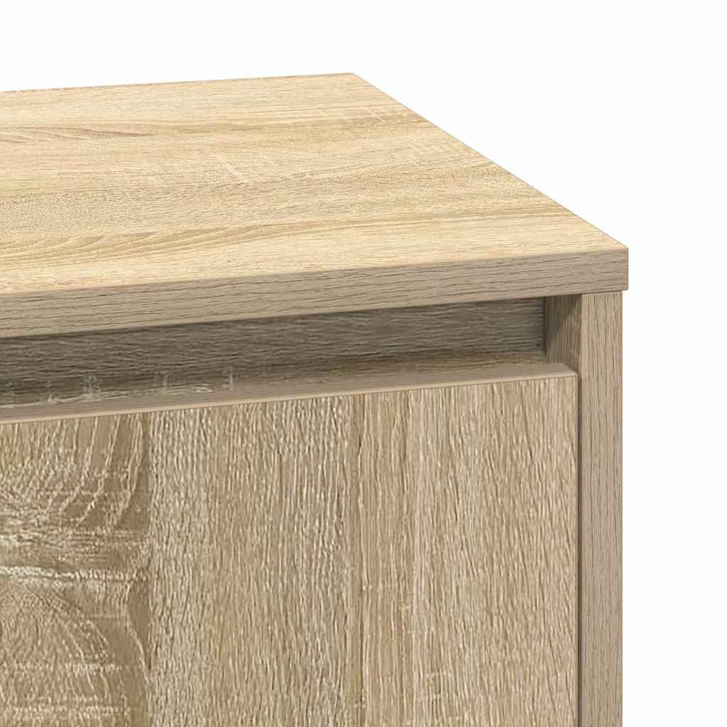 vidaXL Nachttisch Sonoma-Eiche 39 x 34,5 x 50 cm Holzwerkstoff