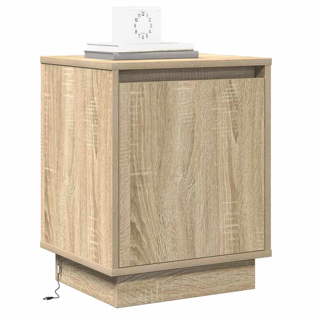 vidaXL Nachttisch Sonoma-Eiche 39 x 34,5 x 50 cm Holzwerkstoff