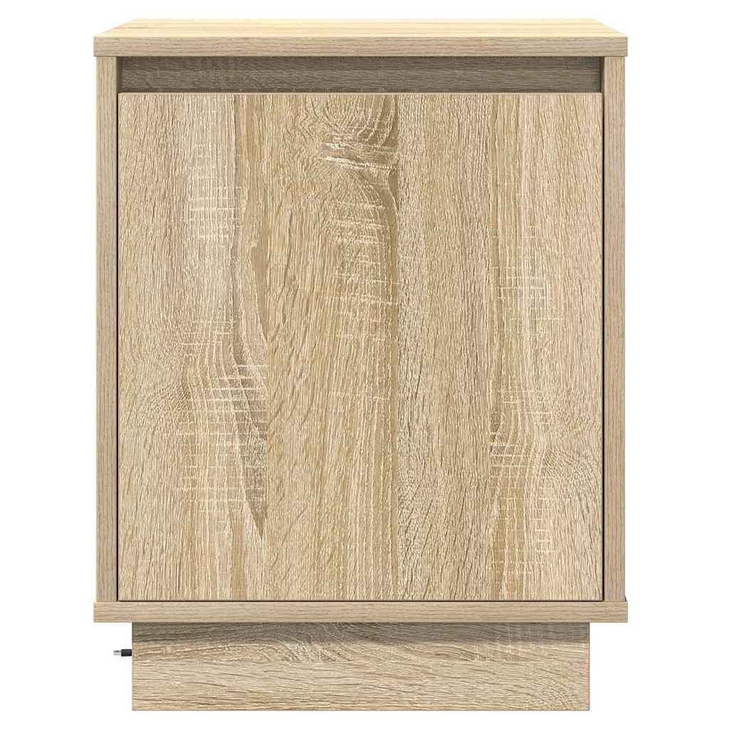 vidaXL Nachttisch 2 pcs Sonoma-Eiche 39 x 34,5 x 50 cm Holzwerkstoff