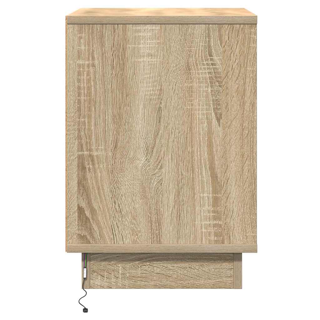 vidaXL Nachttisch 2 pcs Sonoma-Eiche 39 x 34,5 x 50 cm Holzwerkstoff