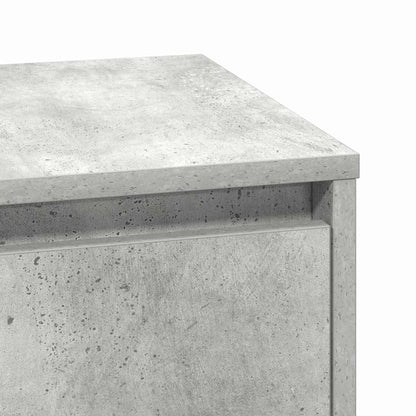 Nachttisch Beton Grau 39 x 34,5 x 50 cm Holzwerkstoff