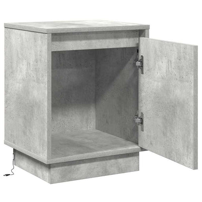 Nachttisch Beton Grau 39 x 34,5 x 50 cm Holzwerkstoff