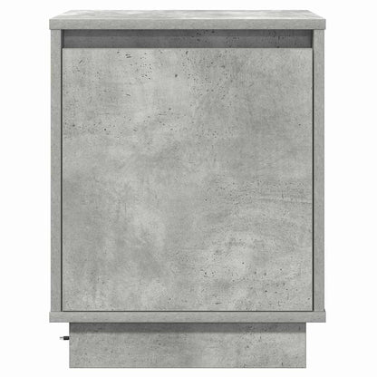 vidaXL Nachttisch 2 pcs Beton Grau 39 x 34,5 x 50 cm Holzwerkstoff