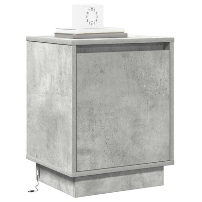 vidaXL Nachttisch 2 pcs Beton Grau 39 x 34,5 x 50 cm Holzwerkstoff
