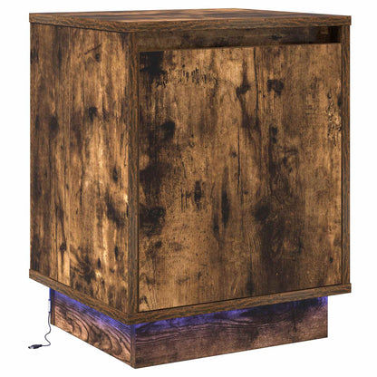 vidaXL Nachttisch Geräucherte Eiche 39 x 34,5 x 50 cm Holzwerkstoff