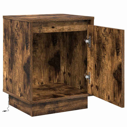 vidaXL Nachttisch Geräucherte Eiche 39 x 34,5 x 50 cm Holzwerkstoff