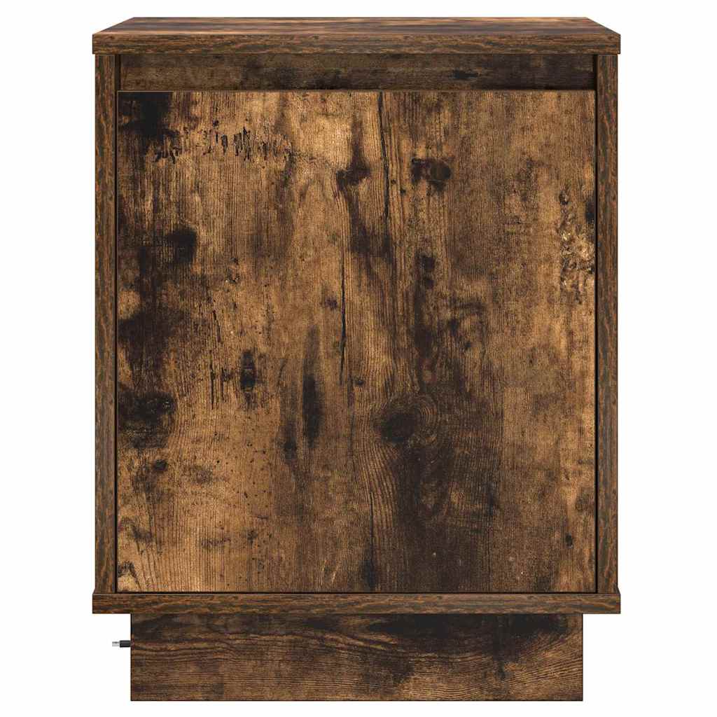 vidaXL Nachttisch Geräucherte Eiche 39 x 34,5 x 50 cm Holzwerkstoff
