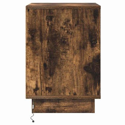 vidaXL Nachttisch Geräucherte Eiche 39 x 34,5 x 50 cm Holzwerkstoff
