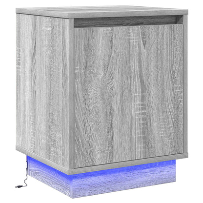 vidaXL Nachttisch Grau 39 x 34,5 x 50 cm Holzwerkstoff