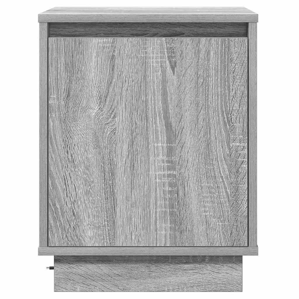 vidaXL Nachttisch Grau 39 x 34,5 x 50 cm Holzwerkstoff