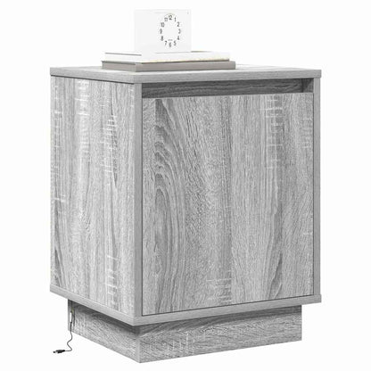 vidaXL Nachttisch Grau 39 x 34,5 x 50 cm Holzwerkstoff