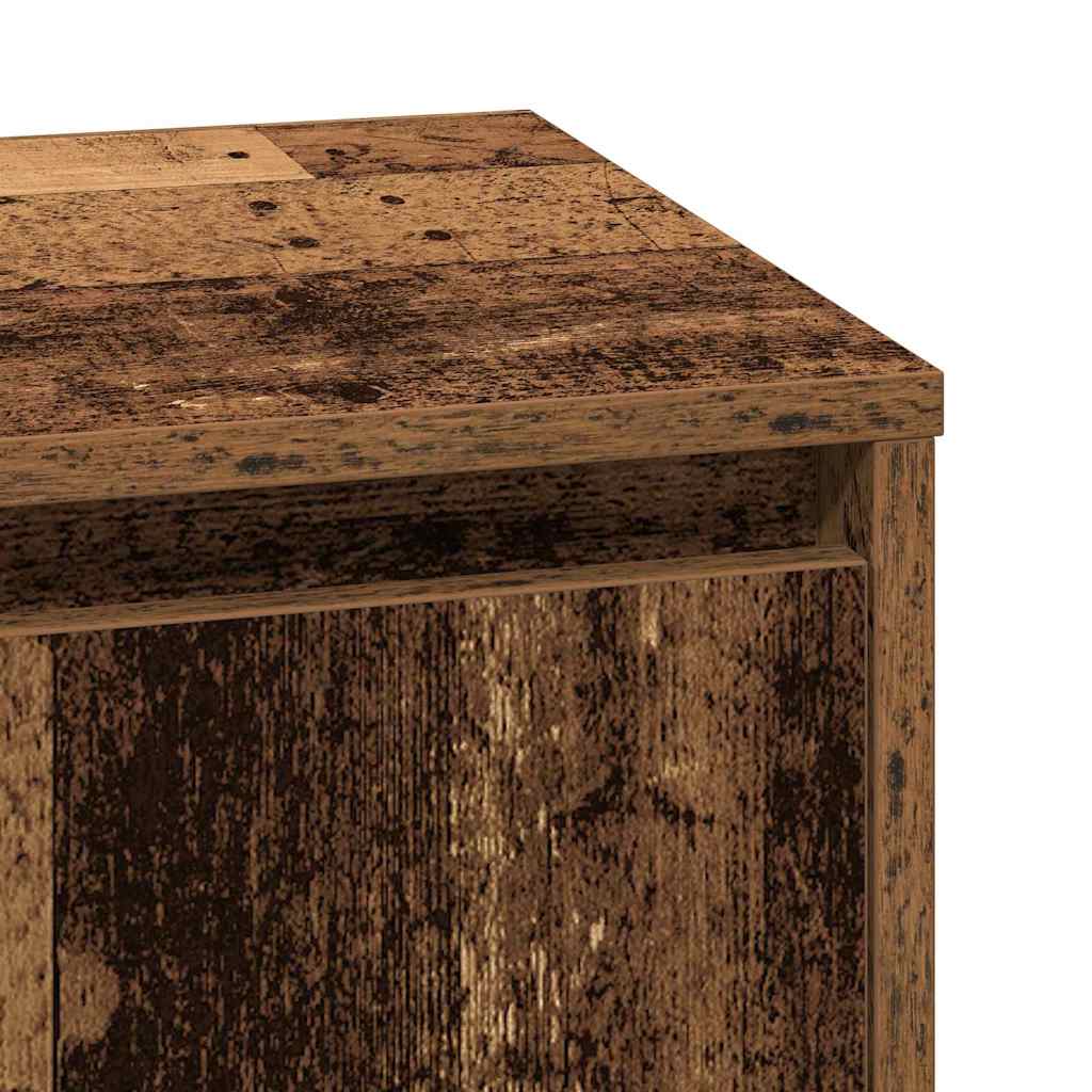 vidaXL Nachttisch Altholz 39 x 34,5 x 50 cm Holzwerkstoff