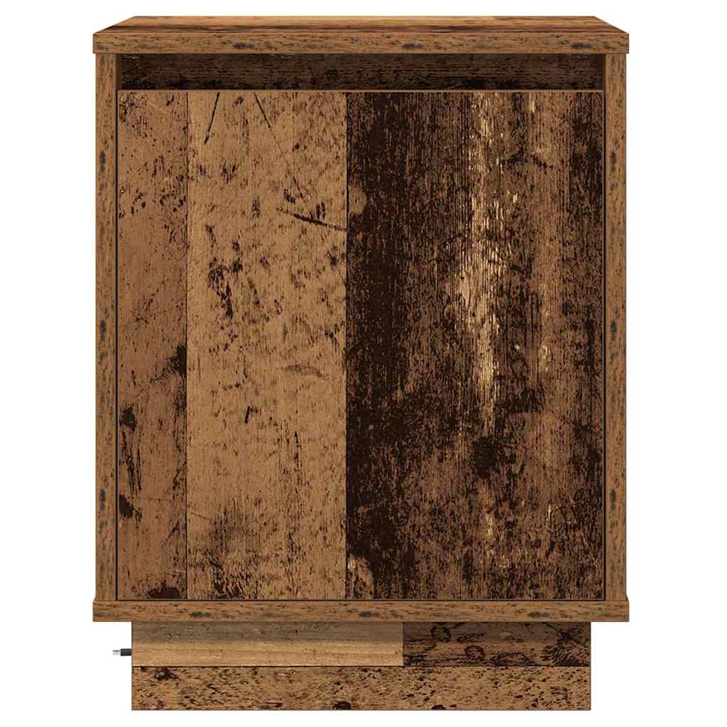vidaXL Nachttisch Altholz 39 x 34,5 x 50 cm Holzwerkstoff