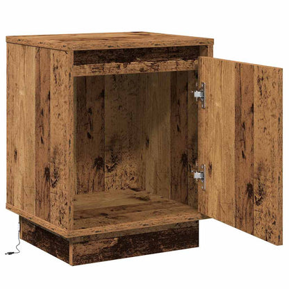 Nachttisch 2 pcs Altholz 39 x 34,5 x 50 cm Holzwerkstoff