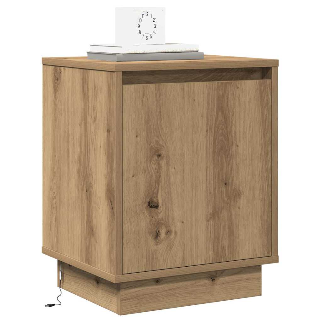 vidaXL Nachttisch Artisan-Eiche 39 x 34,5 x 50 cm Holzwerkstoff