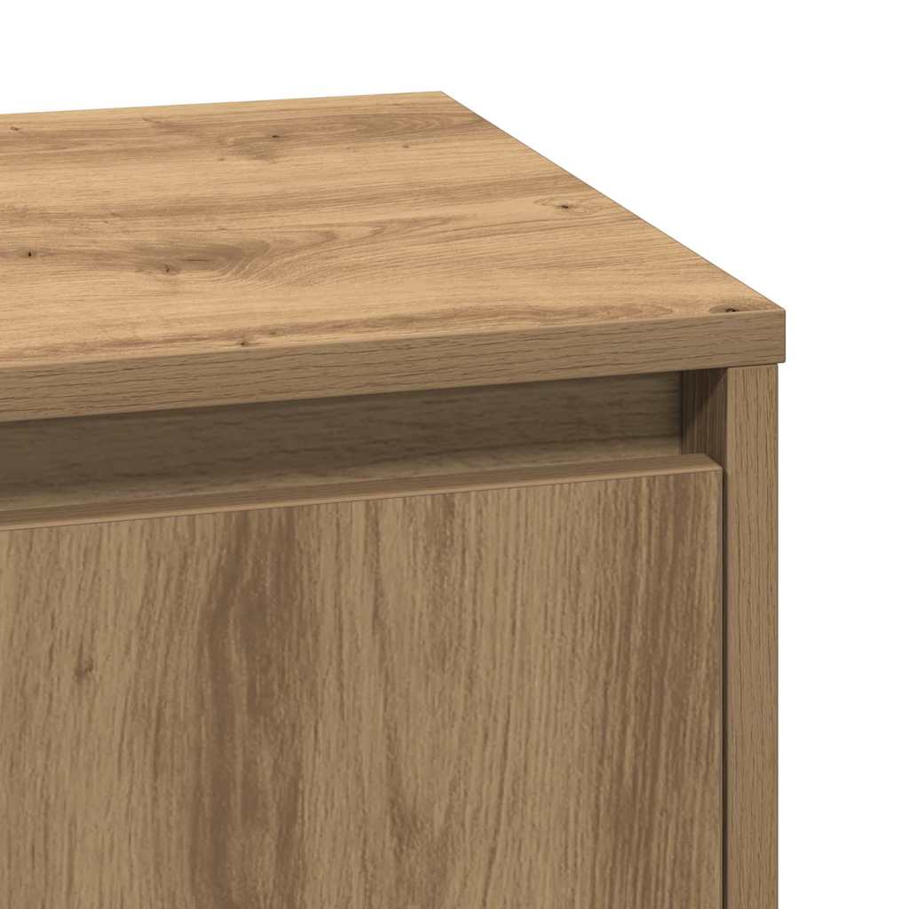 vidaXL Nachttisch 2 pcs Artisan-Eiche 39 x 34,5 x 50 cm Holzwerkstoff