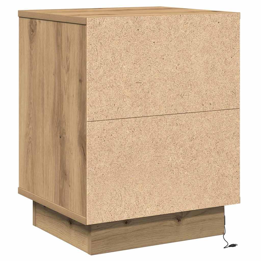 vidaXL Nachttisch 2 pcs Artisan-Eiche 39 x 34,5 x 50 cm Holzwerkstoff