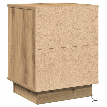 vidaXL Nachttisch 2 pcs Artisan-Eiche 39 x 34,5 x 50 cm Holzwerkstoff